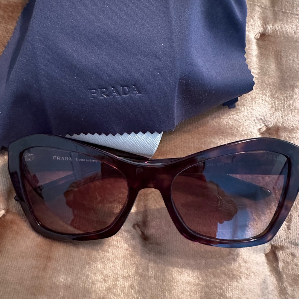 Prada  sunglasses black brown frame